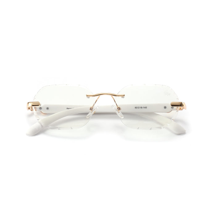 Diamond Cut Willow Anti Blue | White